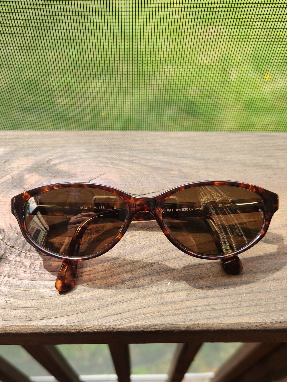 Vintage Maui Jim Tortoiseshell Sunglasses MJ158. 10 - Picture 3 of 14